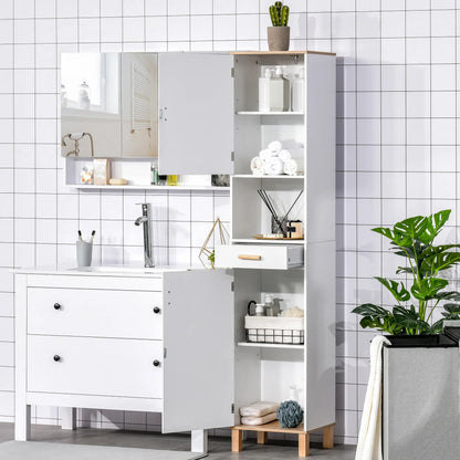 Bathroom Storage Cabinet, Floor Standing Linen Tower, White Bathroom Cabinets at Gallery Canada