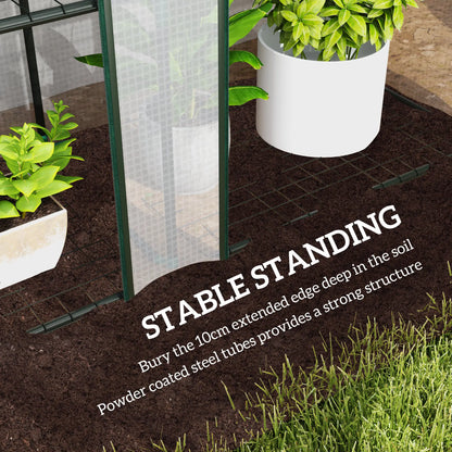 Lean-To Greenhouse, 3 Tier Shelves, 3 Roll-Up Doors, White Greenhouses at Gallery Canada