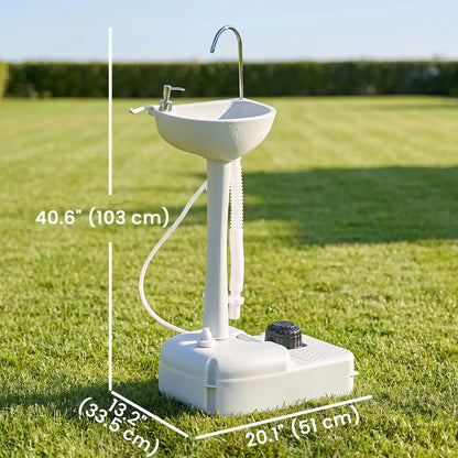 Portable Camping Sink, 17L Water Tank, Soap Dispenser, Towel Holder Camping Sinks at Gallery Canada