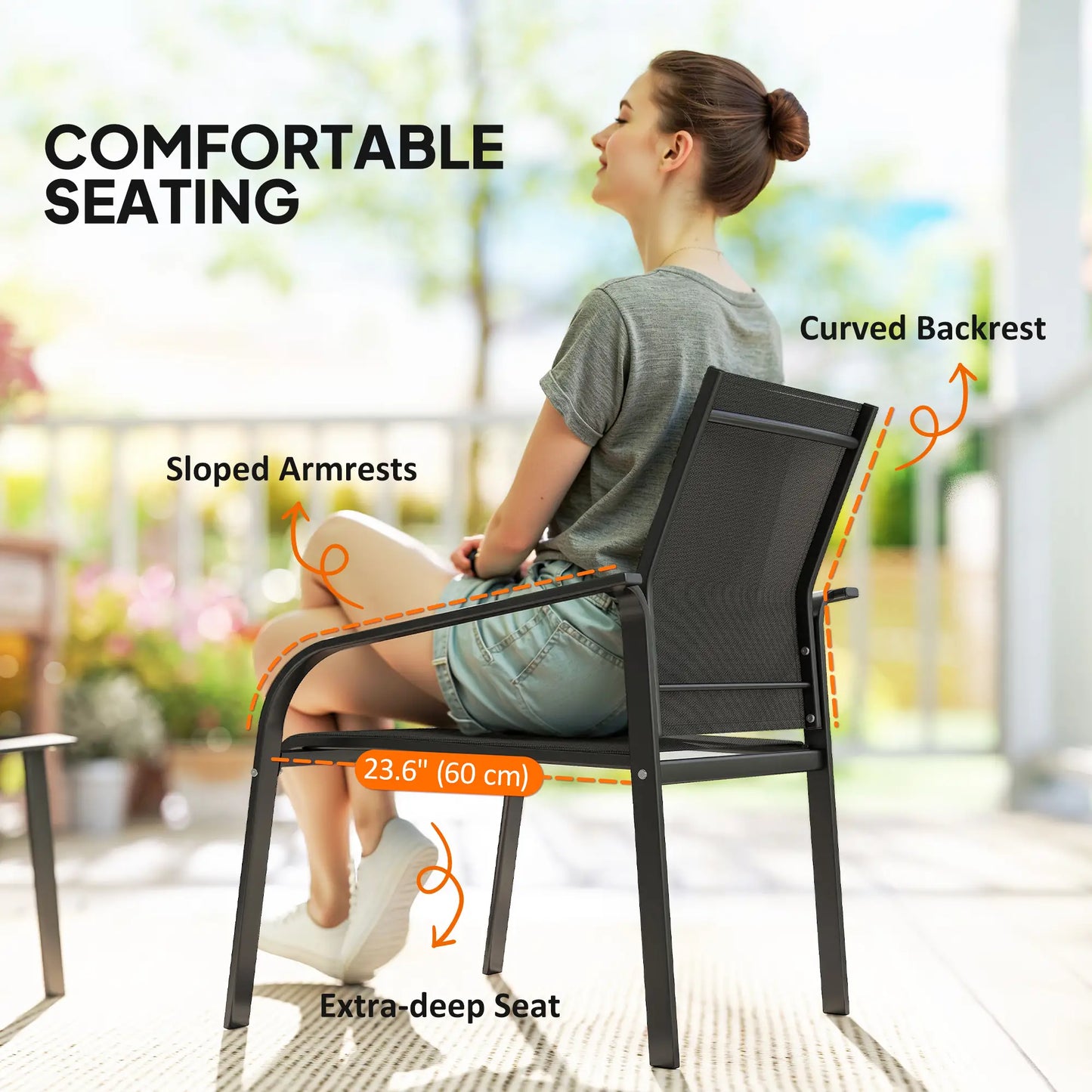 4 Piece Patio Furniture Set, Deep Seat, Black Patio Furniture Sets at Gallery Canada