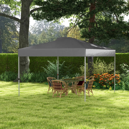 10' x 10' Pop Up Canopy Tent, Airy Top Vents, Wheeled Carry Bag, Dark Grey Pop Up Canopies at Gallery Canada