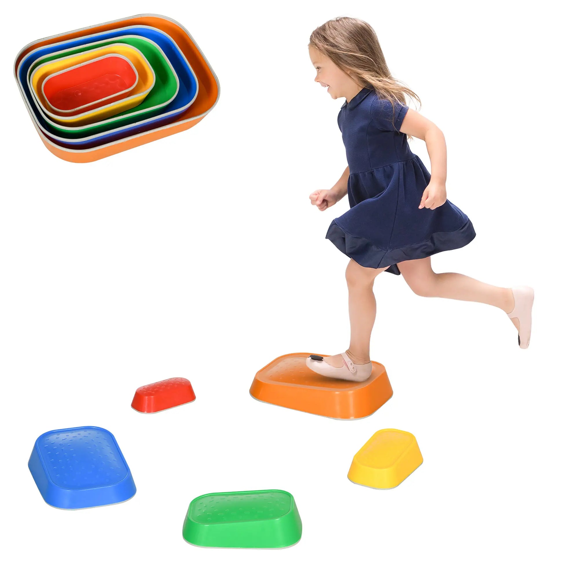 5 PCs Kids Stepping Stones, Obstacle Course Sensory Play, Indoor Outdoor Use Gym Sets & Swings at Gallery Canada