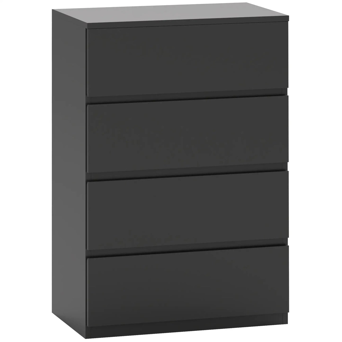4 Drawer Chest, Freestanding Storage Unit, Black Storage Cabinets at Gallery Canada