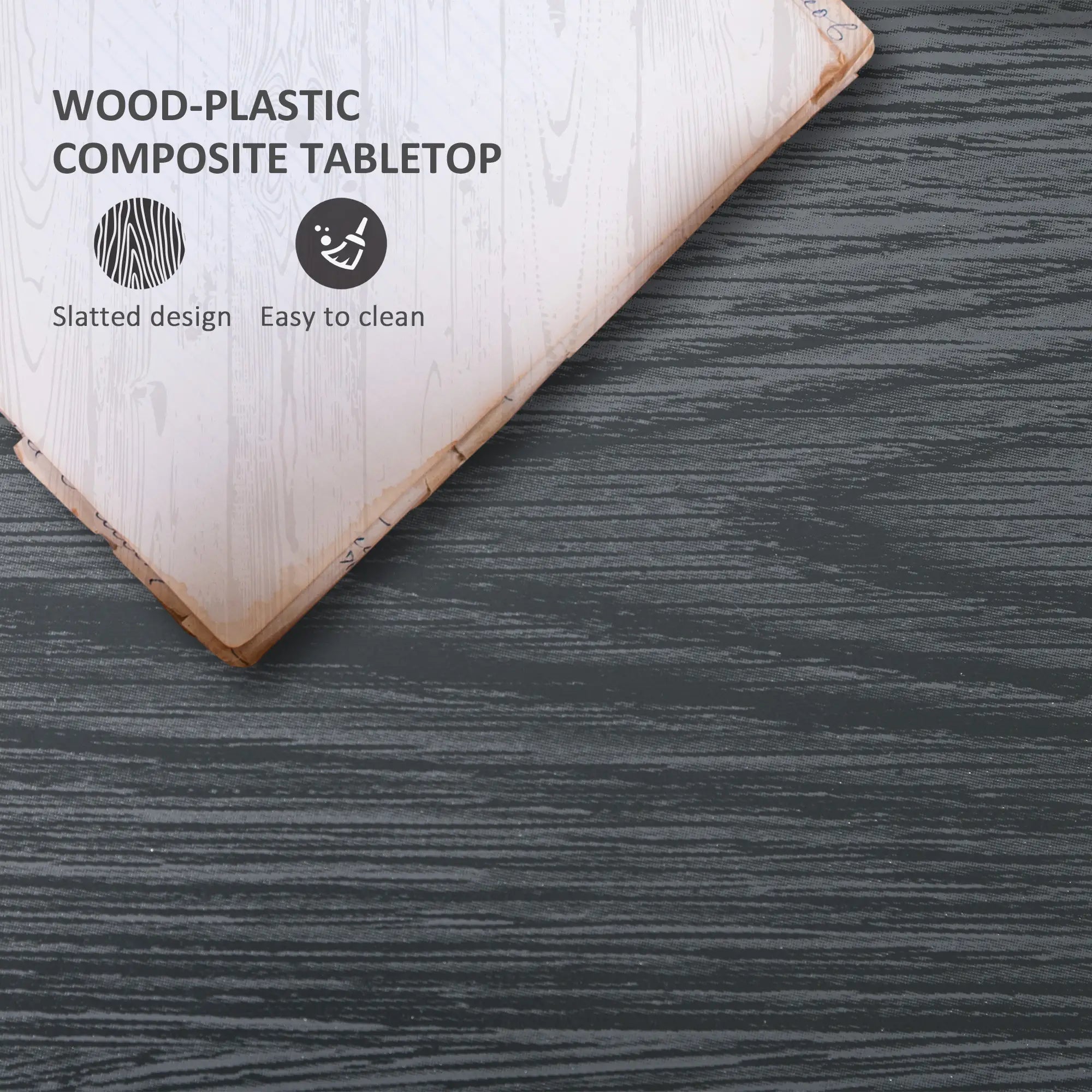 Outdoor PE Rattan Coffee Table with Storage, Glass Top, Black Patio Dinning Tables at Gallery Canada