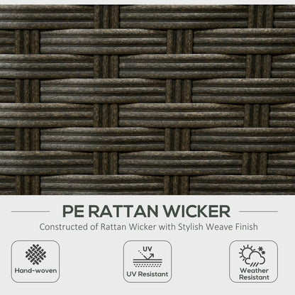 6-Piece Outdoor Rattan Patio Set, Corner Sofa, WPC Table, Light Grey Patio Furniture Sets at Gallery Canada