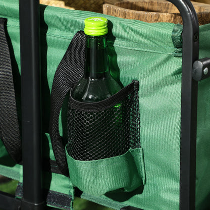Folding Wagon Cart, Heavy Duty Outdoor Utility, Collapsible Garden Trolley, Steel Frame, Oxford Fabric Folding Garden Carts at Gallery Canada