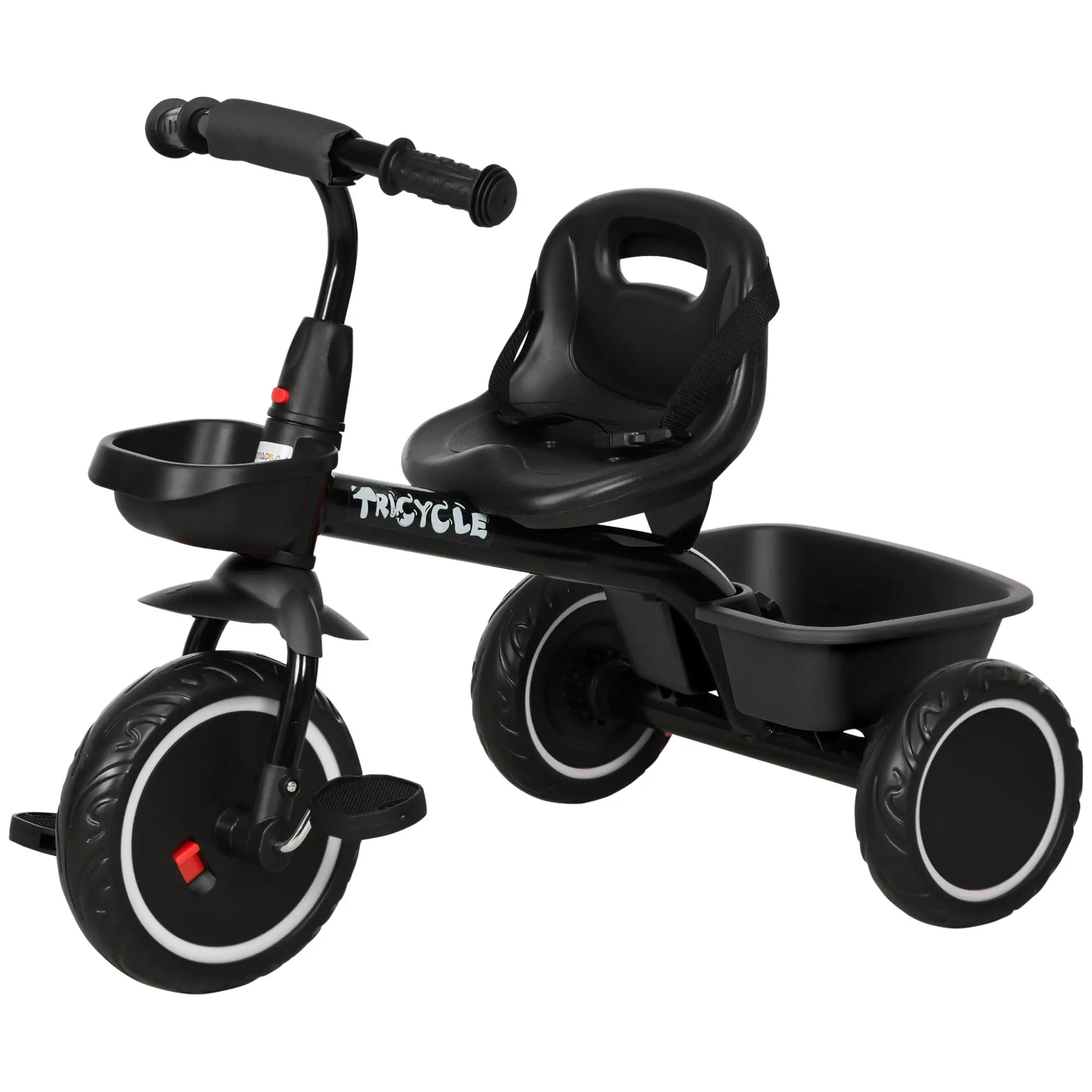 Tricycle for Toddlers 2-5 Years, Adjustable Seat, Black Tricycles for Kids Black at Gallery Canada