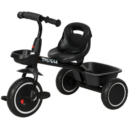 Tricycle for Toddlers 2-5 Years, Adjustable Seat, Black Tricycles for Kids Black at Gallery Canada