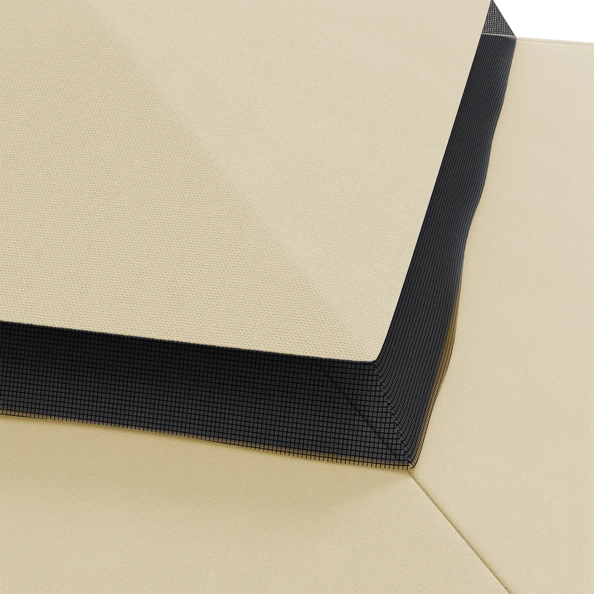 10' x 10' Gazebo Replacement Canopy, Double Vented Roof, Beige Gazebo Canopy Replacement at Gallery Canada