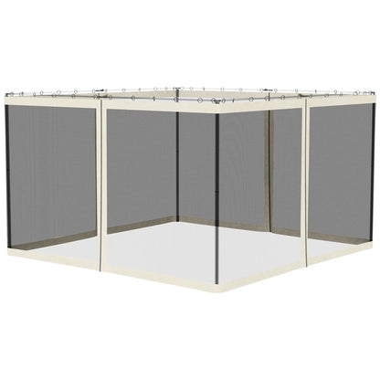 Replacement Mosquito Netting, 10' x 12', Black, White Gazebos Black, White at Gallery Canada