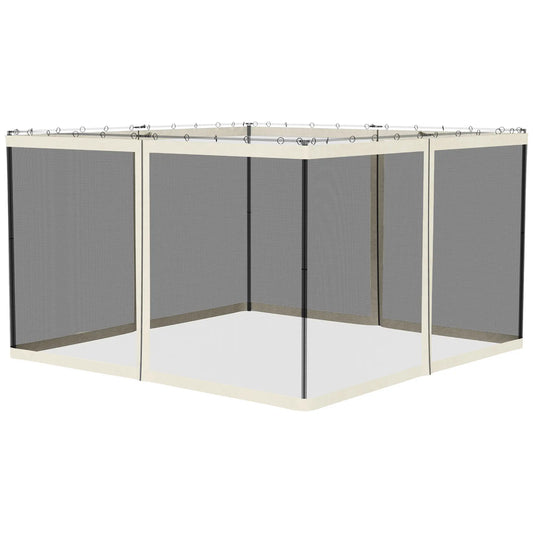 Replacement Mosquito Netting, 10' x 12', Black, White Gazebos Black, White at Gallery Canada