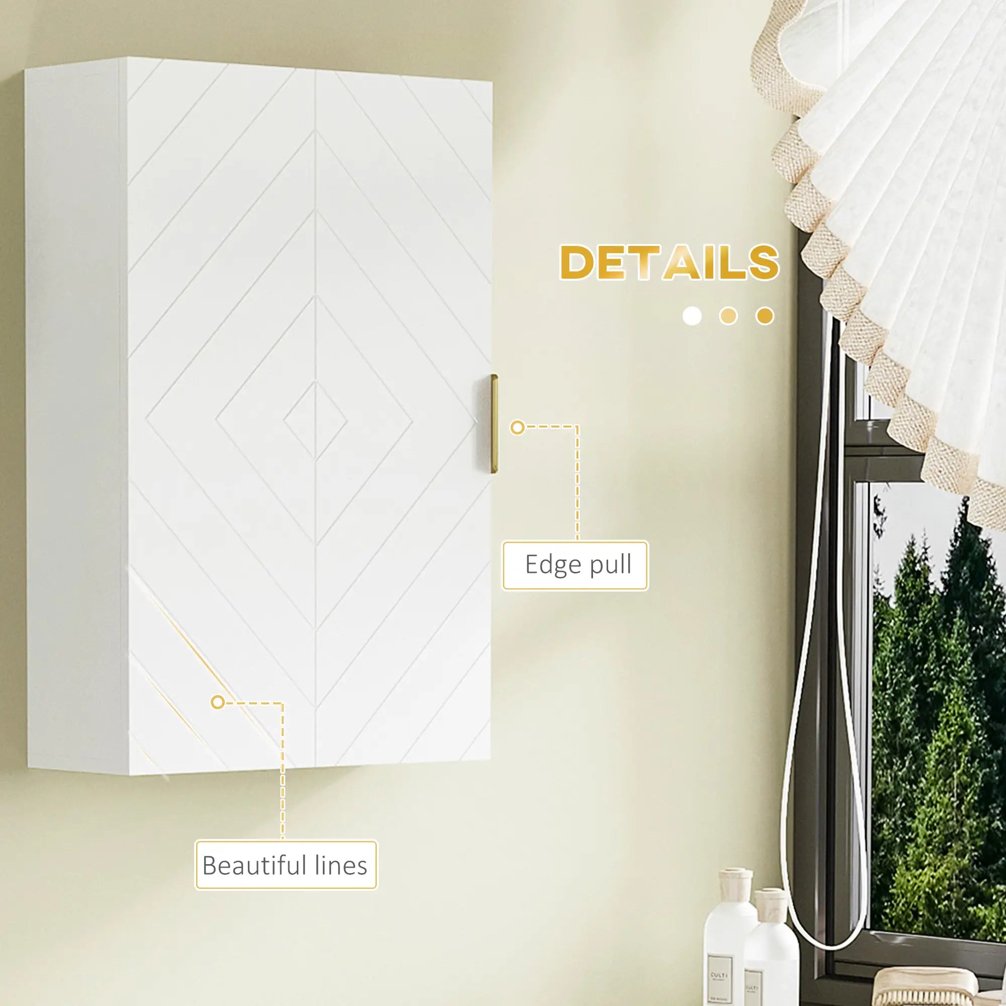 2-Piece Bathroom Cabinet Set, Adjustable Shelves, White Bathroom Cabinets at Gallery Canada