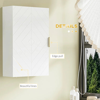 2-Piece Bathroom Cabinet Set, Adjustable Shelves, White Bathroom Cabinets at Gallery Canada