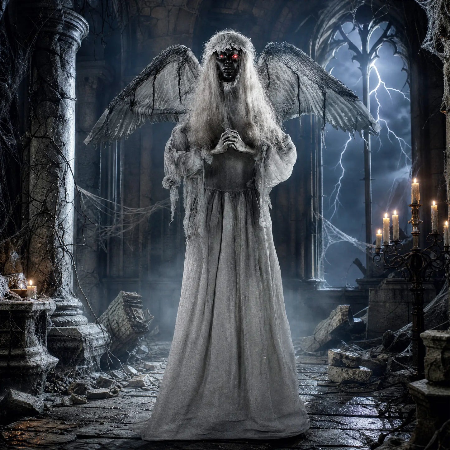 Animated Crying Angel Halloween Decoration, Sound & Touch Halloween Decorations at Gallery Canada