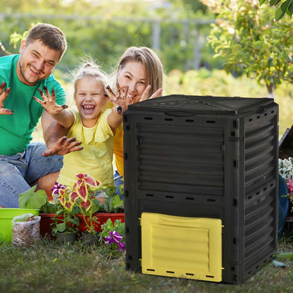 Large Outdoor Compost Bin, 80 Gallon, Fast Soil Creation, Yellow Outdoor Compost Bin at Gallery Canada