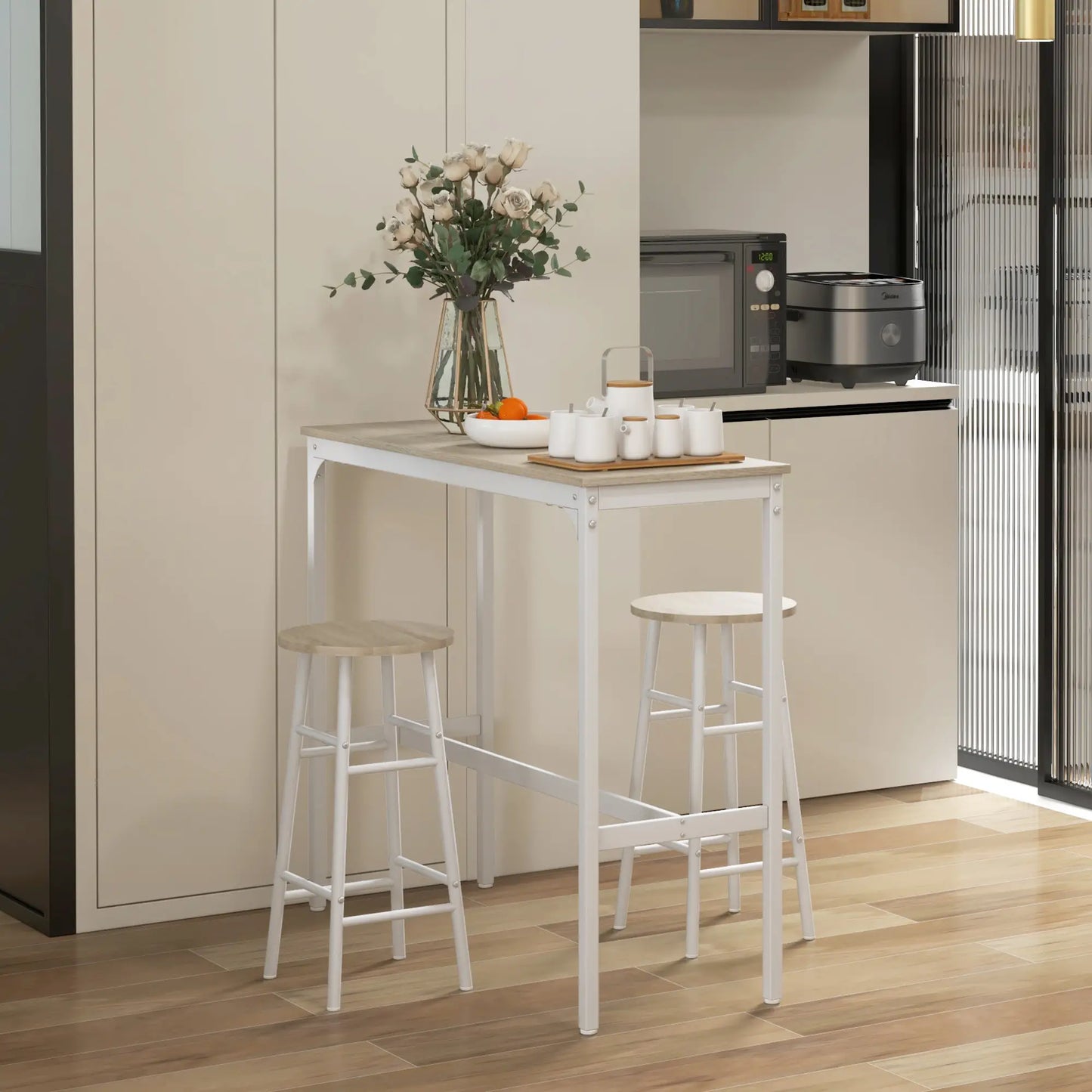 3-Piece Counter Height Bar Table And Chairs Set For 2 Bar Sets at Gallery Canada