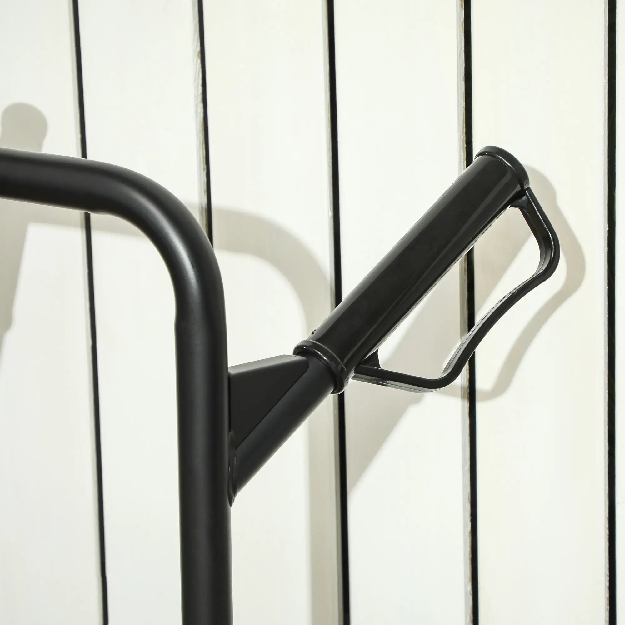 6-Wheels Stair Climber Cart, Foldable Steel, 264lbs, Black Folding Hand Trucks at Gallery Canada