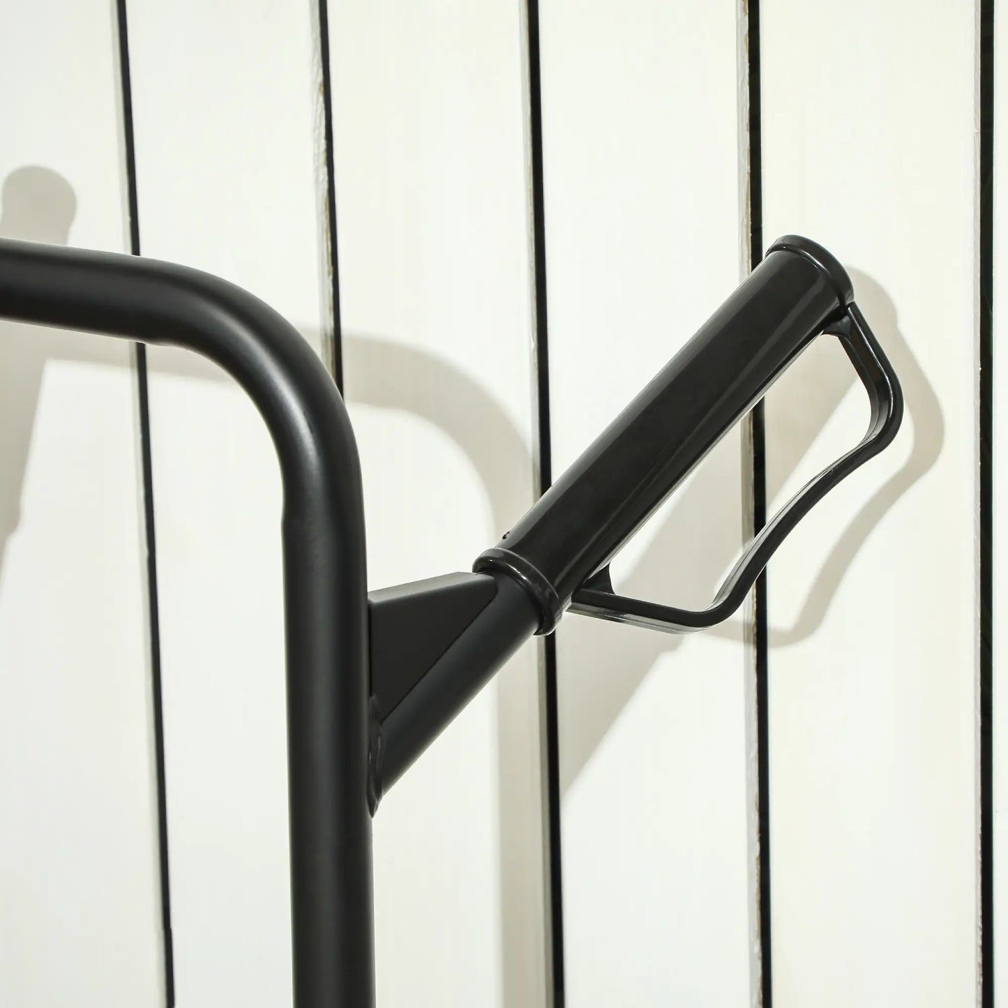 6-Wheels Stair Climber Cart, Foldable Steel, 264lbs, Black Folding Hand Trucks at Gallery Canada