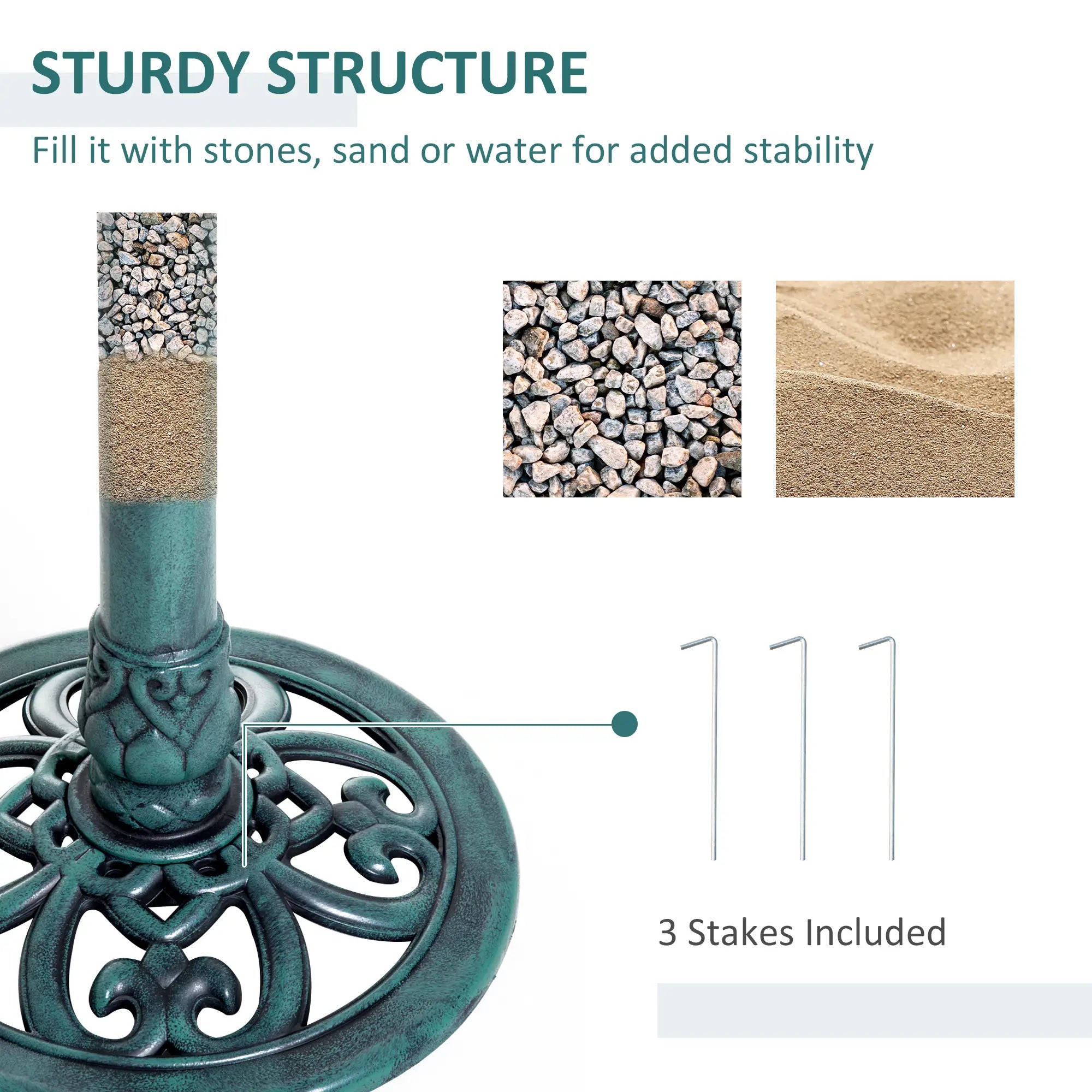 27'' Outdoor Resin Bird Bath, Fleur De Lis Pattern, Time-Worn Finish Garden Decor at Gallery Canada
