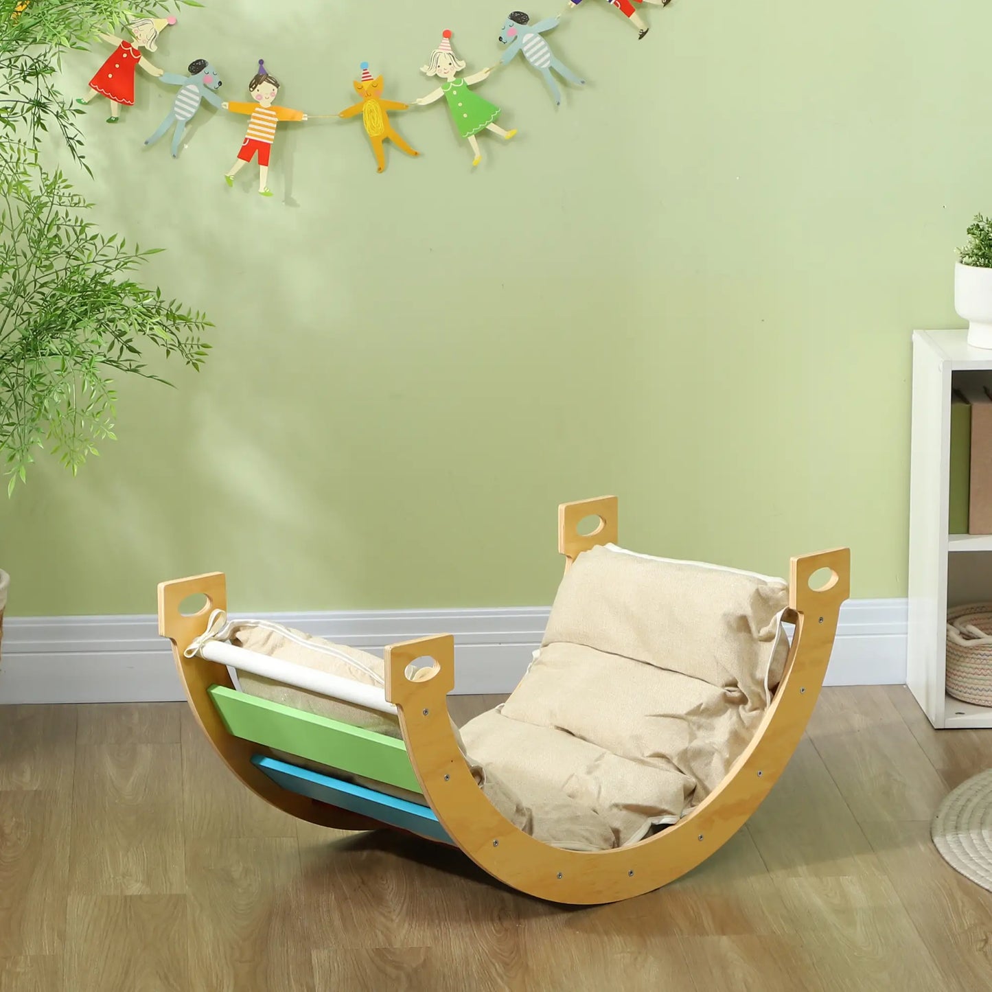 3 in 1 Wooden Climbing Toy for Toddlers, Cushion Pad Baby Gym & Playmats at Gallery Canada