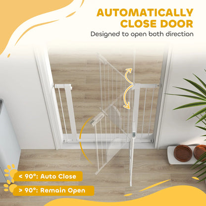 30"-41" Extra Wide Pet Gate, 35"H, Small Door, White Houses, Kennels & Pens at Gallery Canada