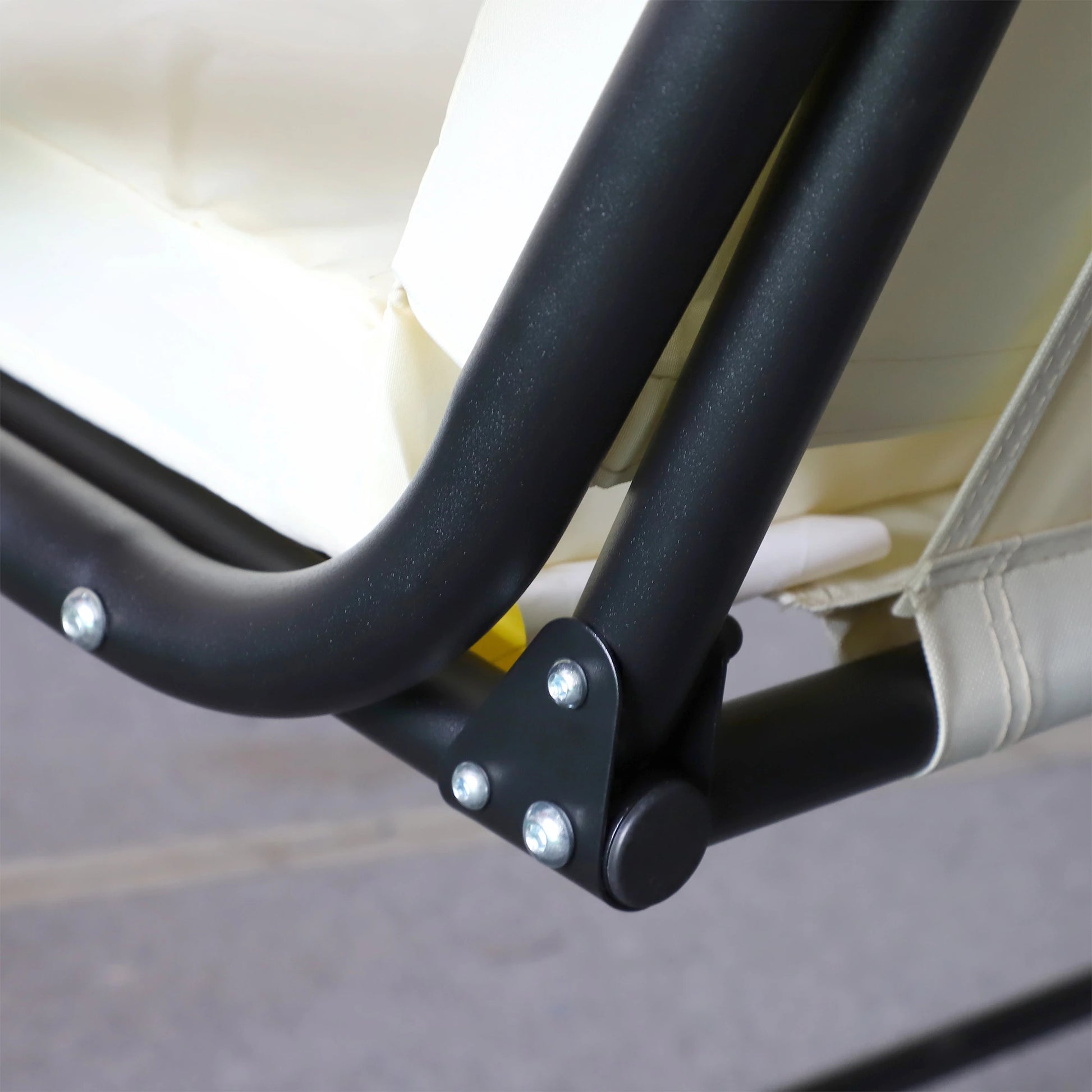 3 Seater Patio Swing Chair, Convertible Cushioned Bed, Outdoor Porch with Canopy Patio Swings with Stand at Gallery Canada