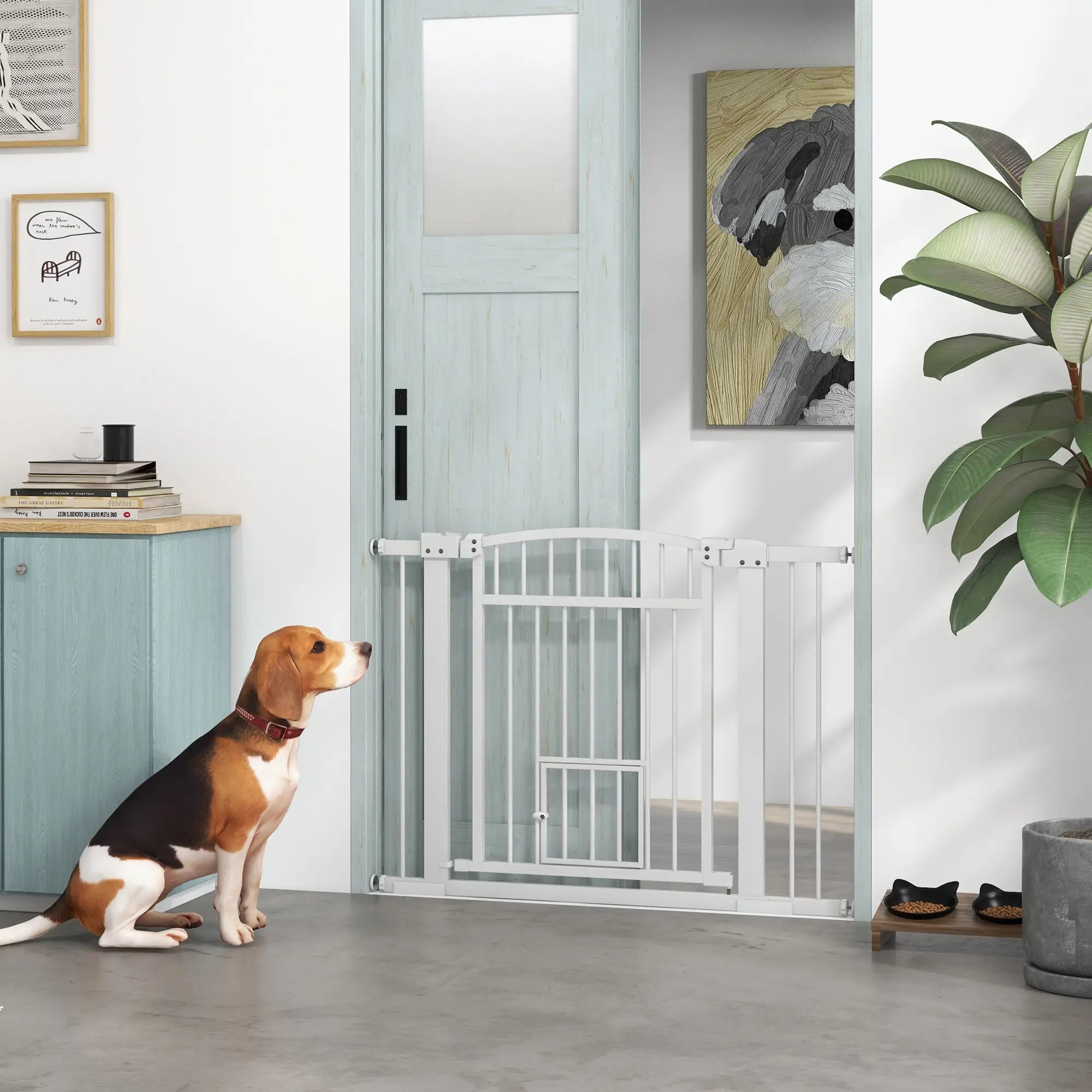 30-41 Inch Extra Wide Pet Gate, Small Door, 30 Inch H, 3 and 5.5 Inch Extensions Pet Gates at Gallery Canada