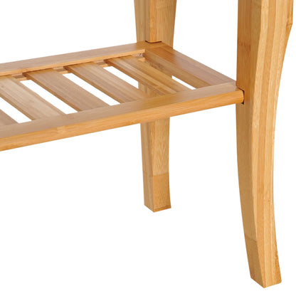 20" Bamboo Shower Bench, Bathroom Stool, Spa Bath Seat Bath Chairs at Gallery Canada