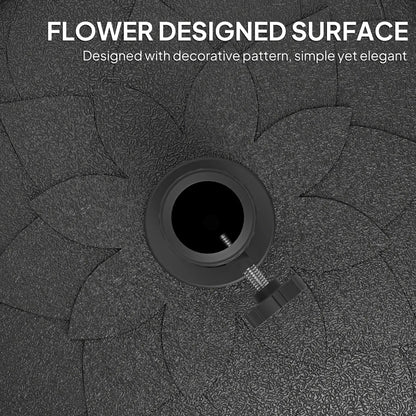 Round Patio Umbrella Base, 26 lbs Resin Stand, Black Umbrella Bases at Gallery Canada