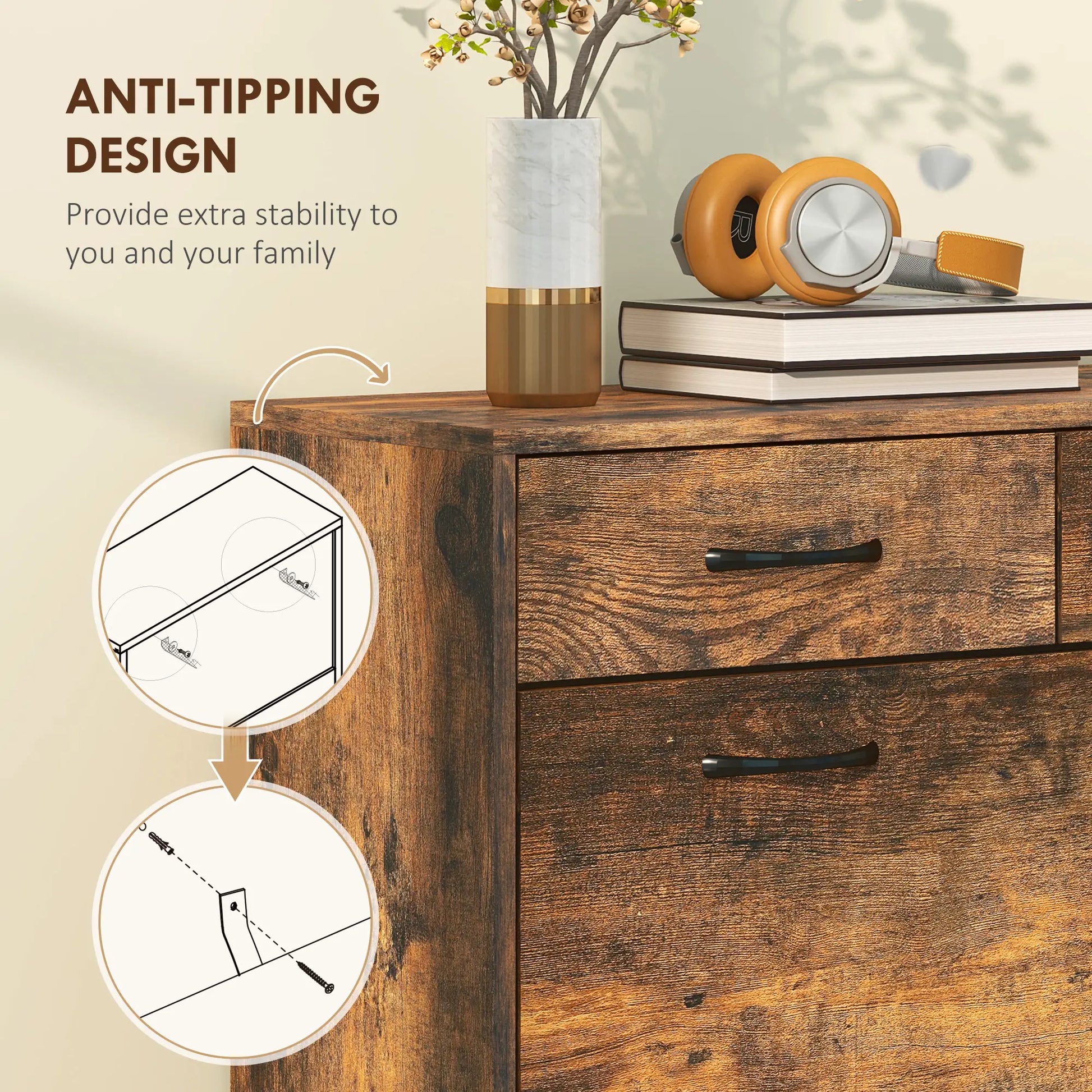 Narrow Shoe Storage, 2 Flip Drawers, Adjustable Shelves, 12 Pairs, Brown Shoe Storage Cabinets & Racks at Gallery Canada