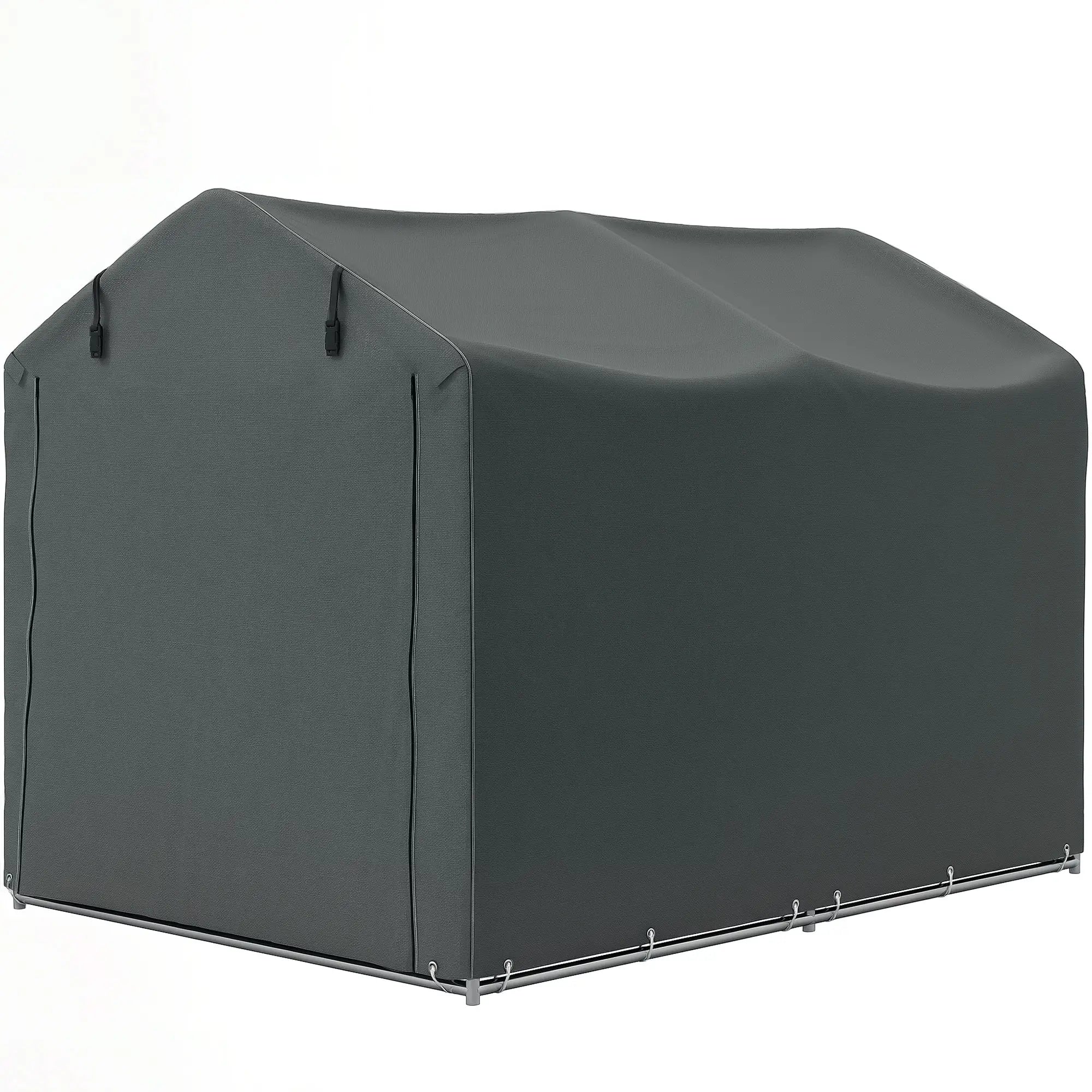 Outdoor Storage Shed, UV Resistant Bike Tent, Roll-up Zipper Door, Dark Grey Sheds Dark Grey at Gallery Canada