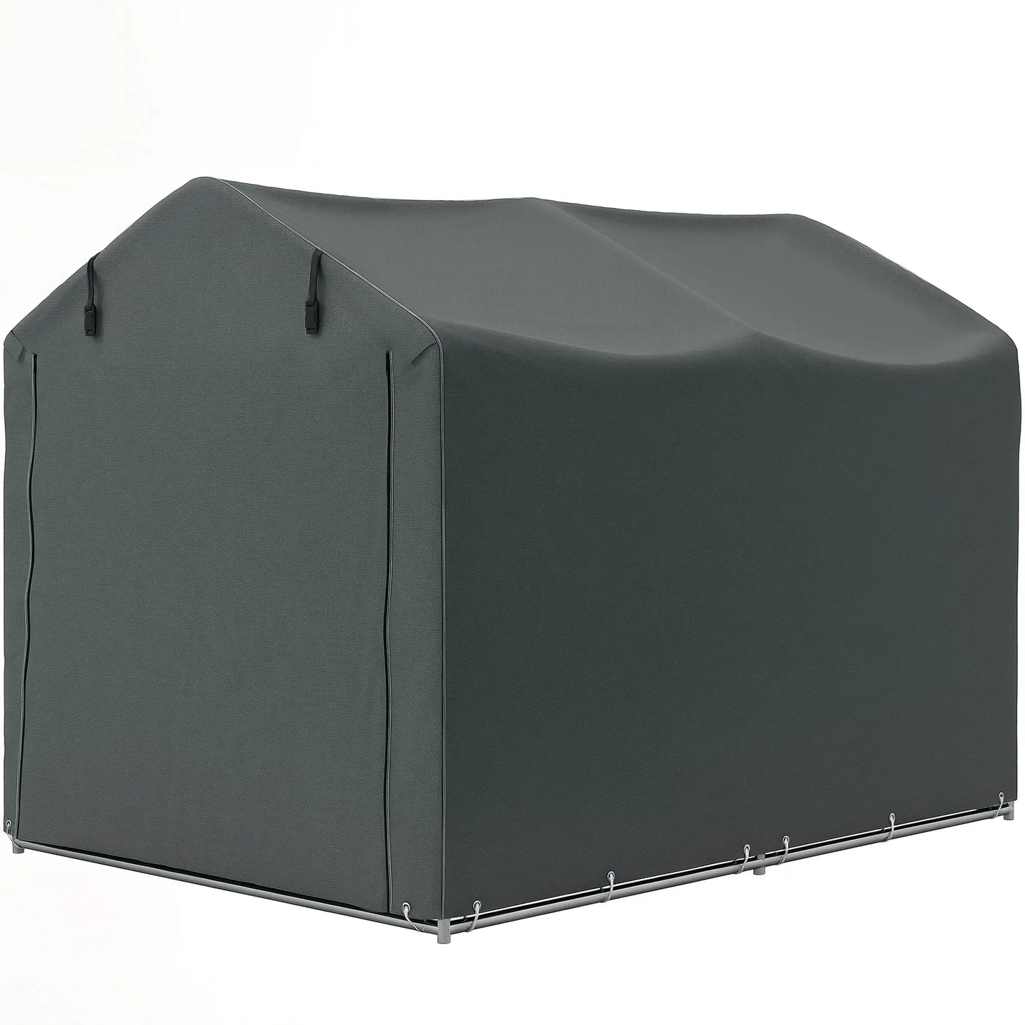 Outdoor Storage Shed, UV Resistant Bike Tent, Roll-up Zipper Door, Dark Grey Sheds Dark Grey at Gallery Canada