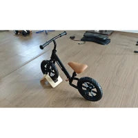 Balance Bike, Adjustable Seat and Handlebar, 2-5 Years Old, Black
