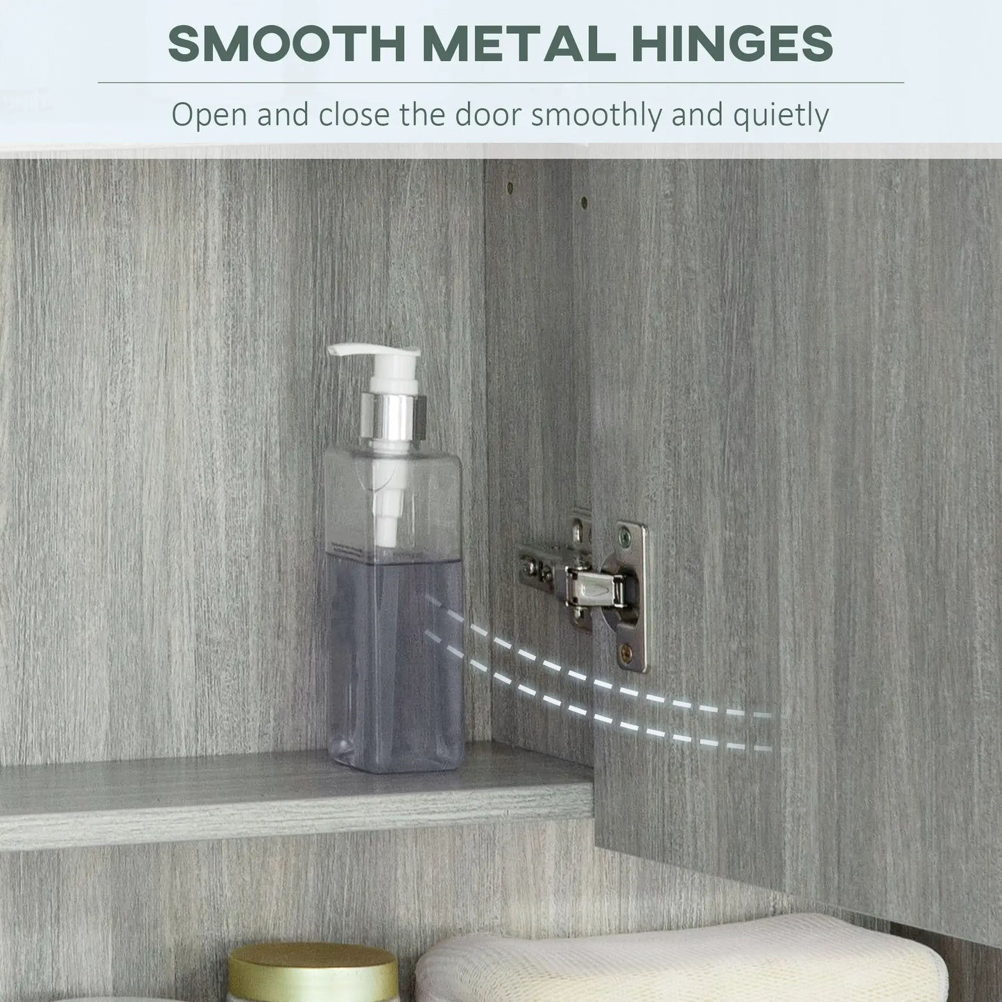 Wall Mounted Bathroom Medicine Cabinet, Adjustable Shelves, Grey Mirror Medicine Cabinets at Gallery Canada