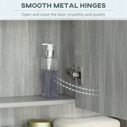 Wall Mounted Bathroom Medicine Cabinet, Adjustable Shelves, Grey Mirror Medicine Cabinets at Gallery Canada