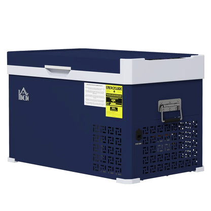 Dual Zone Car Fridge, 32 Quart, 12/24V DC, 100V-240V AC, -4℉-68℉ Car Coolers Dark Blue at Gallery Canada