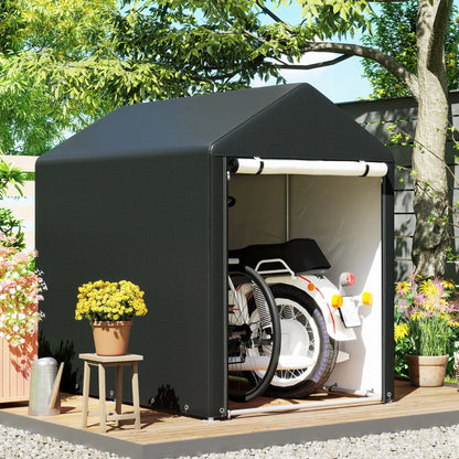 4 x 6ft Outdoor Storage Shed Tent, Portable, Roll-up Door Portable Shed at Gallery Canada