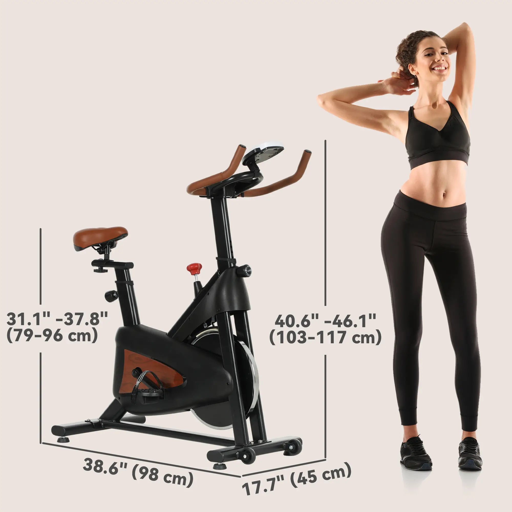 Stationary Exercise Bike, Adjustable Resistance Seat, Black Exercise & Stationary Bikes at Gallery Canada
