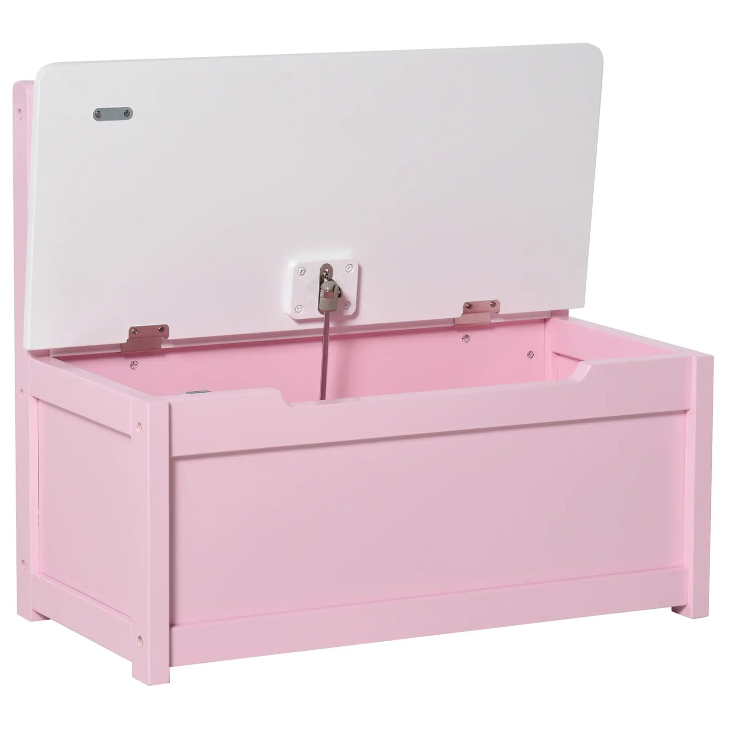 2-in-1 Wooden Kids Toy Box, Storage Bench Seat, Pink Baby & Kids Storage at Gallery Canada