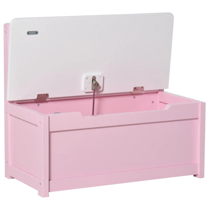 2-in-1 Wooden Kids Toy Box, Storage Bench Seat, Pink Baby & Kids Storage at Gallery Canada