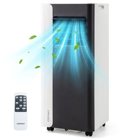 10000 BTU 3-in-1 Portable AC with Fan & Dehumidifier, Black/White Portable Air Conditioners Black & White at Gallery Canada