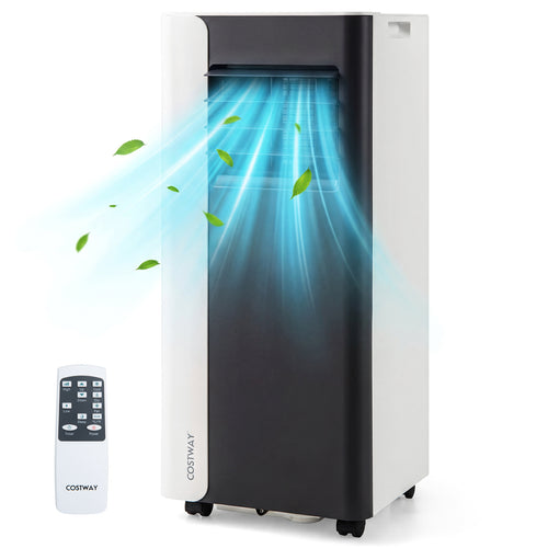 10000 BTU 3-in-1 Portable AC with Fan & Dehumidifier, Black/White