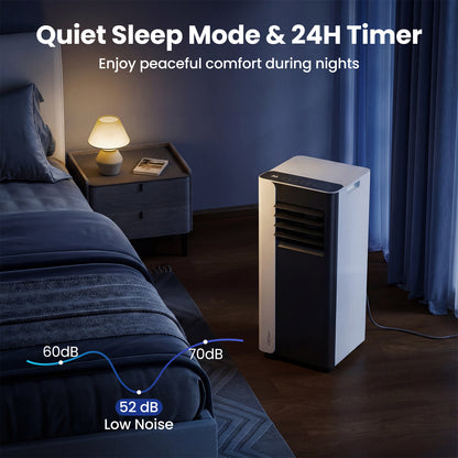 10000 BTU 3-in-1 Portable AC with Fan & Dehumidifier, Black/White Portable Air Conditioners at Gallery Canada
