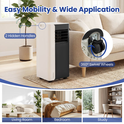 10000 BTU 3-in-1 Portable AC with Fan & Dehumidifier, Black/White Portable Air Conditioners at Gallery Canada