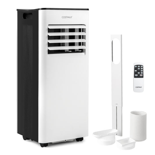 10000 BTU Portable AC with Fan, Dehumidifier, Black & White Portable Air Conditioners Black & White at Gallery Canada