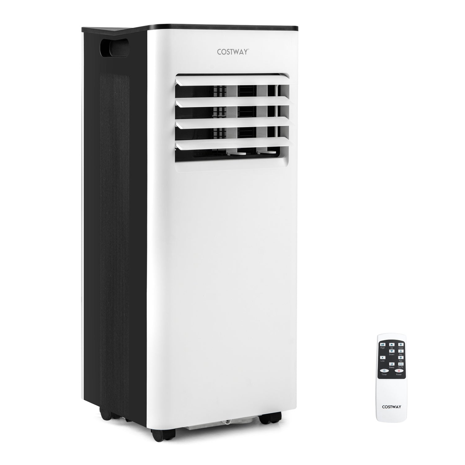 10000 BTU Portable AC with Fan, Dehumidifier, Black & White Portable Air Conditioners Black & White at Gallery Canada