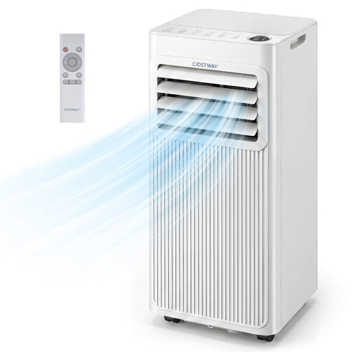 10000 BTU Portable AC, Cools 450 Sq Ft, White