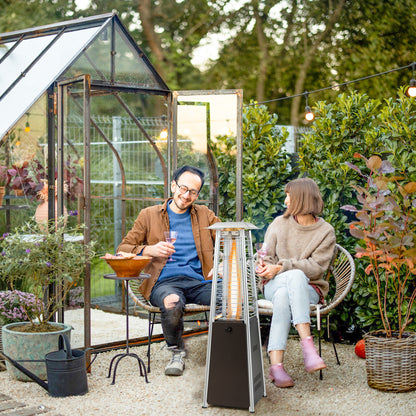 10000 BTU Portable Steel Tabletop Patio Heater with Glass Tube, Black Patio Heaters at Gallery Canada