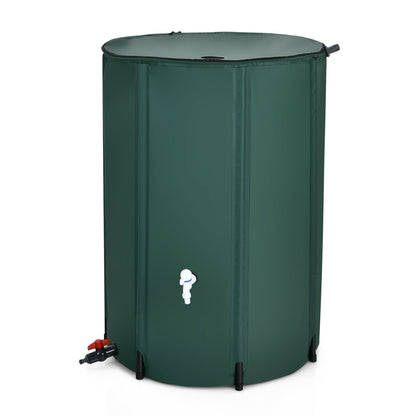 100 Gallon Portable Rain Barrel Water Collector Tank, Green Watering & Irrigation at Gallery Canada
