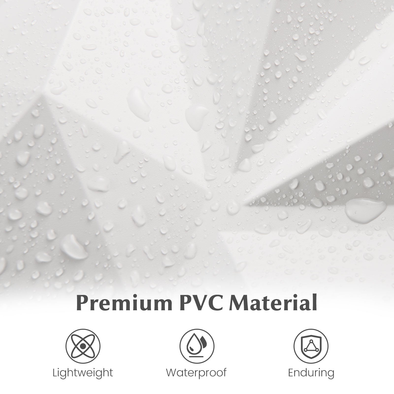 100-Pack 3D Wall Panels 12" x 12" PVC Interior Wall Decoration with Diamond Accent, White Decorative Accessories at Gallery Canada